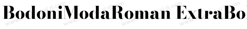 BodoniModaRoman ExtraBold字体转换
